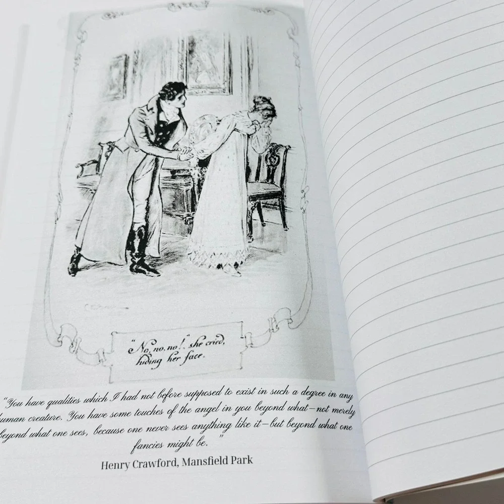 Jane Austen Inspired Journal Making Sense of my Sensibilities Lined Notebook 9x6